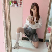高新学生装身材控小丽